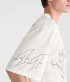 Tattoo V-Neck Mesh Jersey