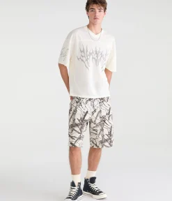Tattoo V-Neck Mesh Jersey