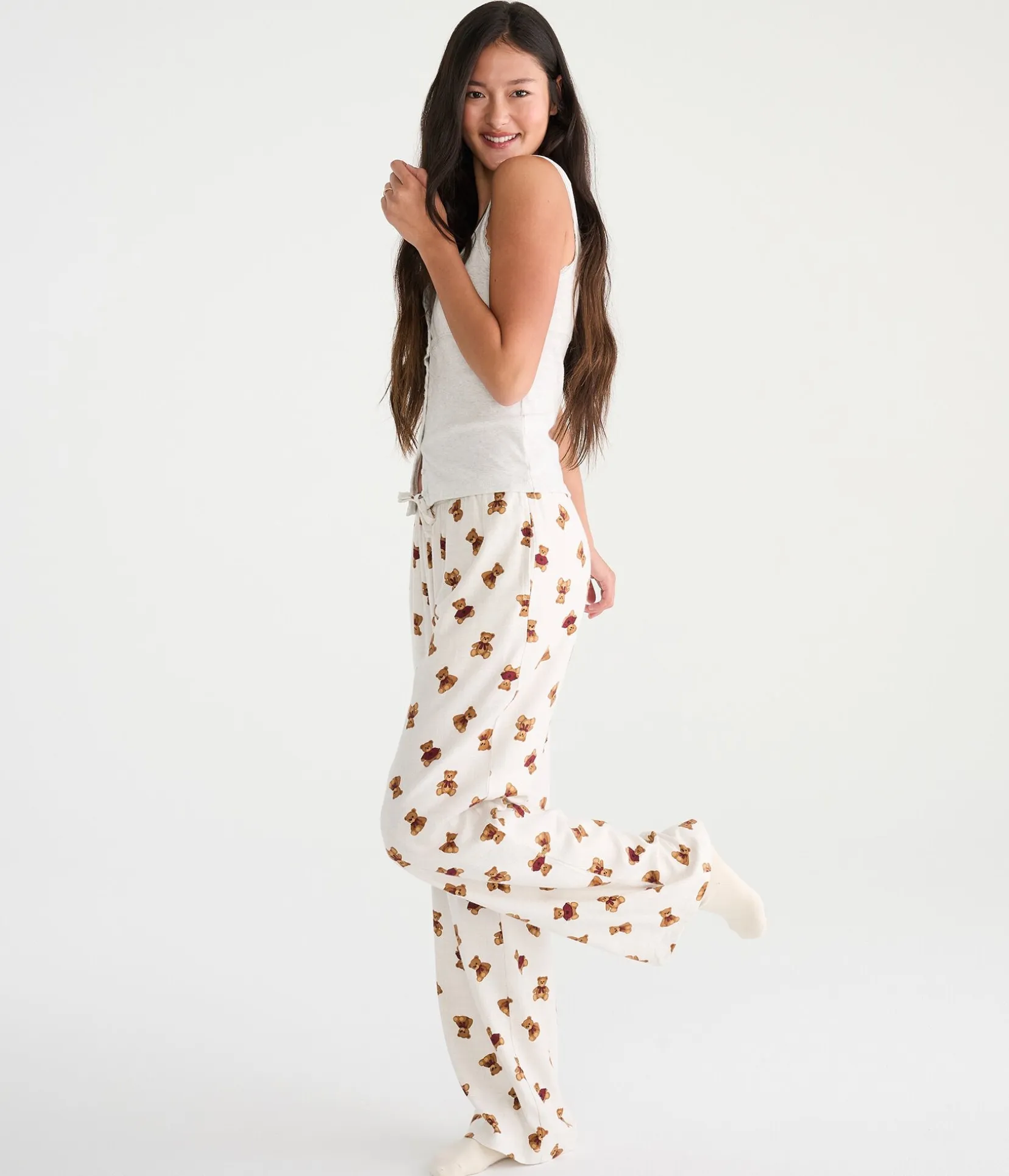 Teddy Bear Flannel Sleep Pants