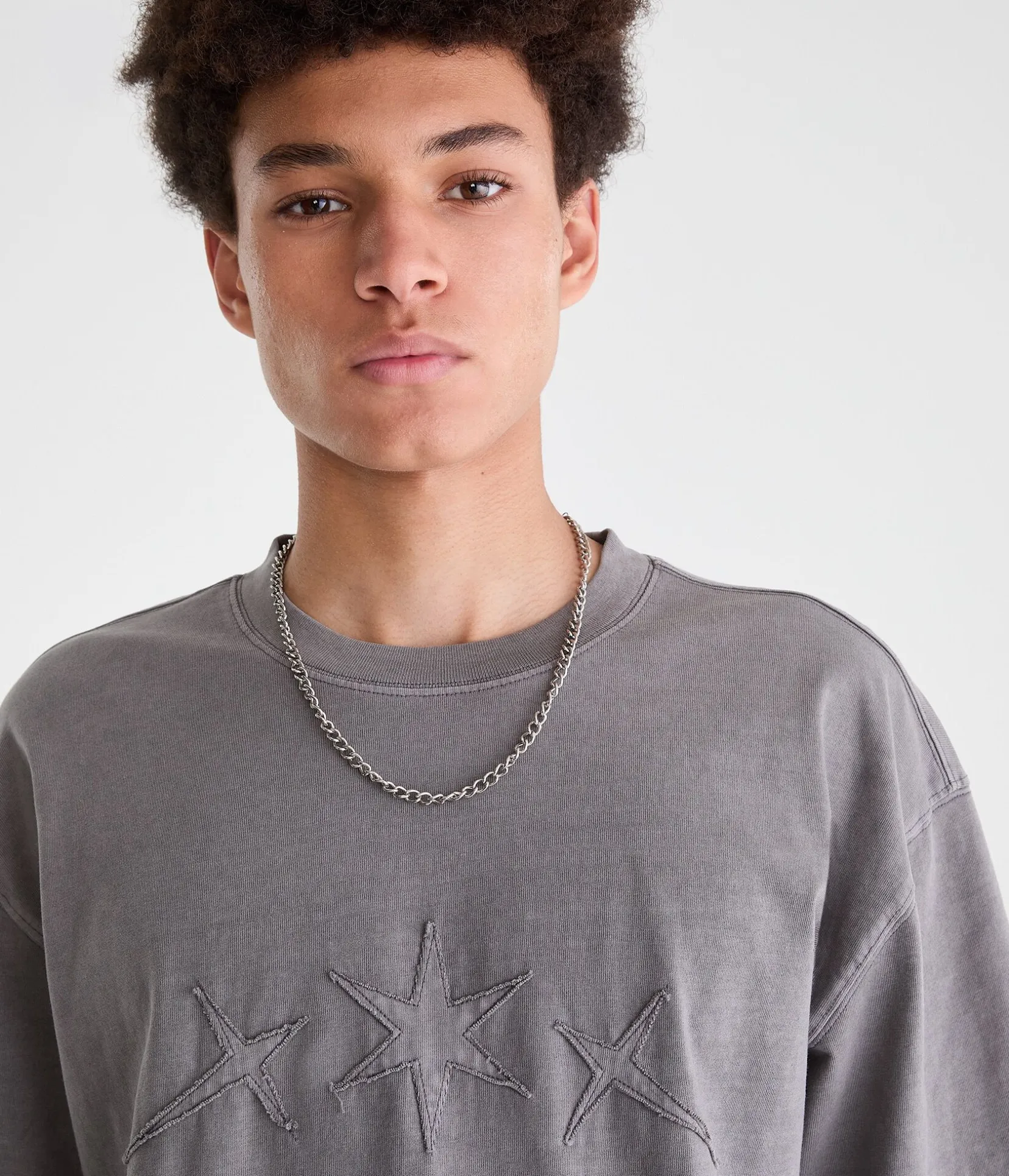 Tonal Stars Washed Graphic Tee