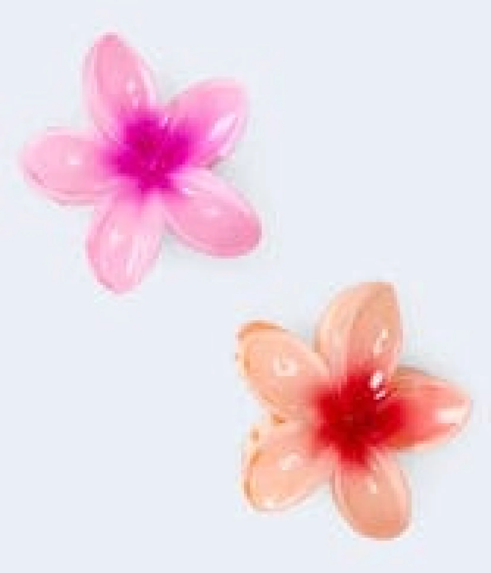 Tropical Flower Claw Hair Clip 2-Pack