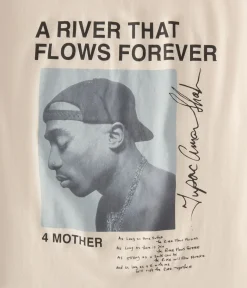 Tupac River That Flows Forever Relaxed Graphic Tee