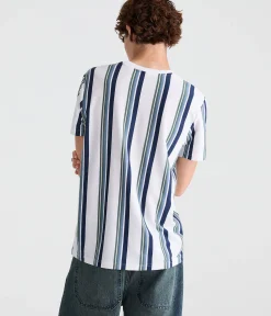 Vertical Stripe Logo Graphic Tee