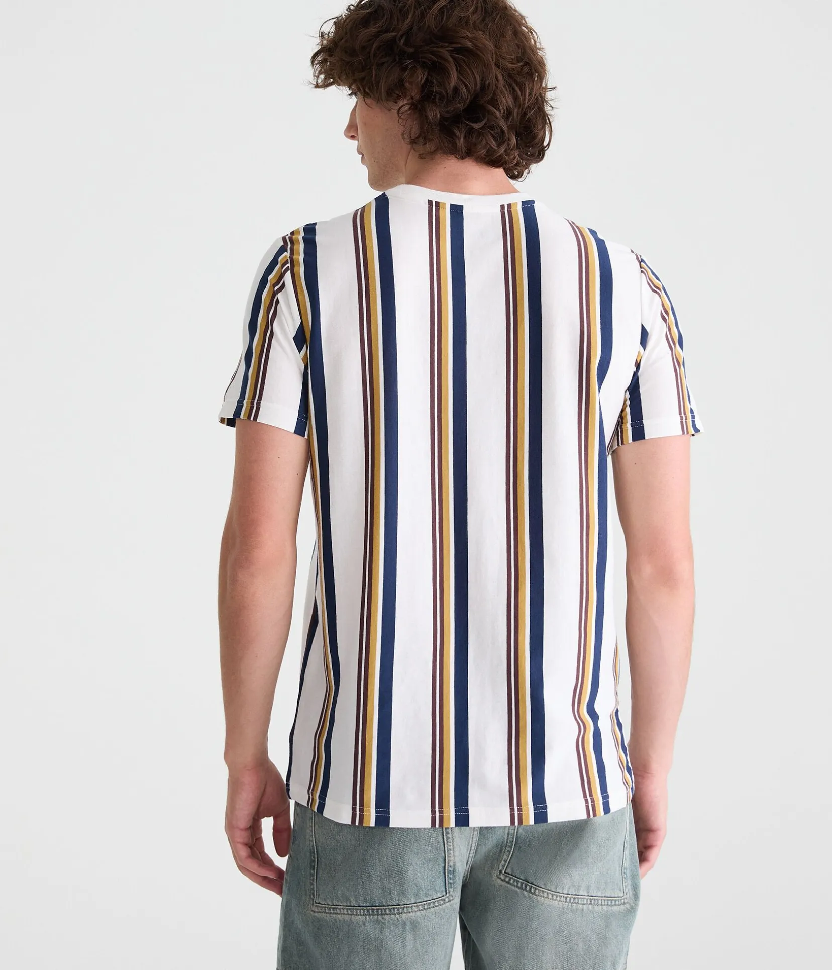 Vertical Stripe Logo Graphic Tee