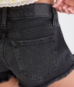 Vintage Low-Rise Denim Shorty Shorts