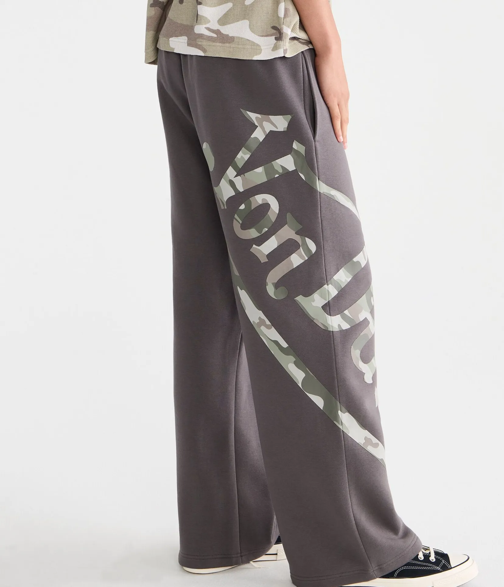 Von Dutch Camo Skull Bootcut Sweatpants