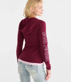 Von Dutch Hooded Graphic Henley
