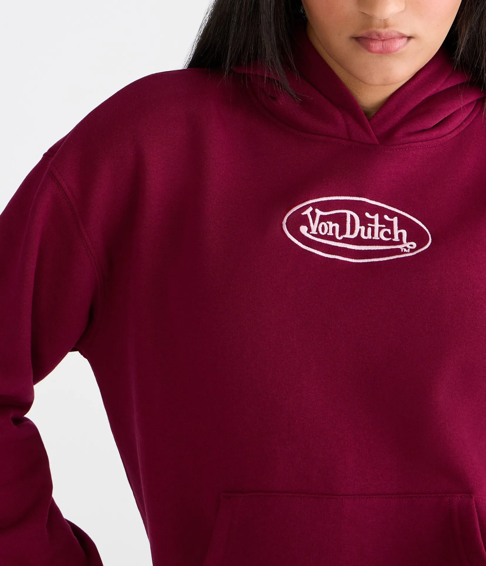 Von Dutch Logo Pullover Hoodie