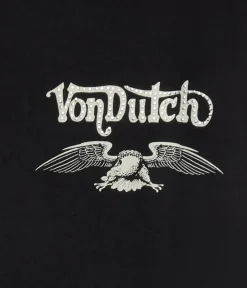 Von Dutch Motorcycles Rhinestone Relaxed Graphic Tee