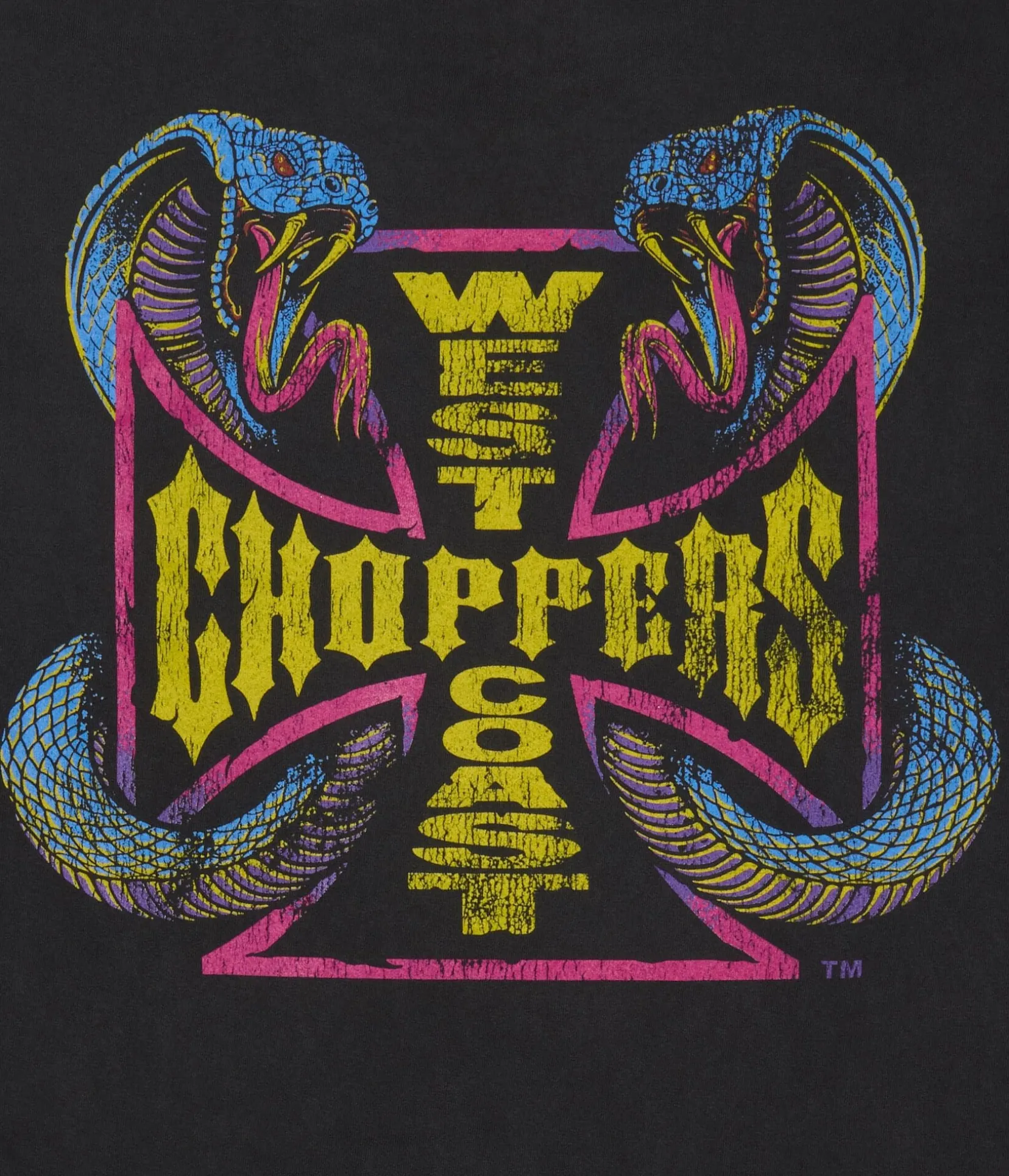 West Coast Choppers Snakes Relaxed Graphic Tee